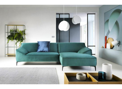 Ontwerp hoekbank L-vorm Moderne banken Stof Textiel Bank Woongebied Bank Fluweel