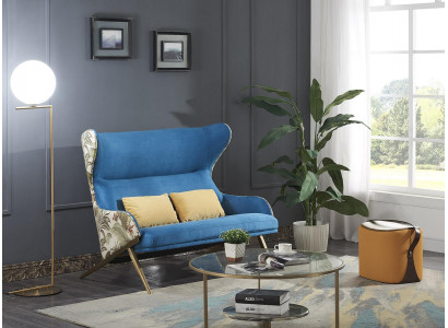 Sofa 2-zits Designbanken Gestoffeerde Bankstellen Relax Stof Moderne Tweezitter Nieuw
