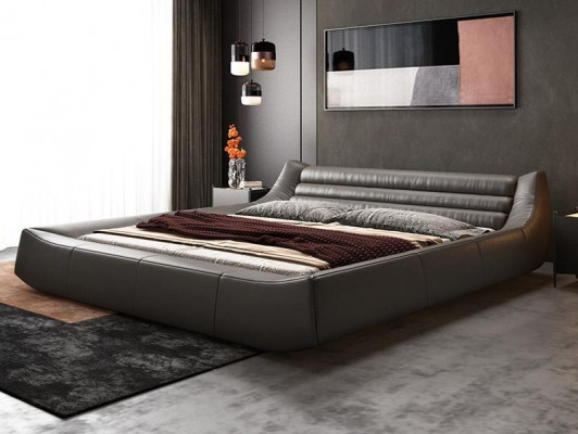 Ontwerper Bed Dubbele Bedden Modern Hotel Lederen Stoffen Tweepersoonsbed