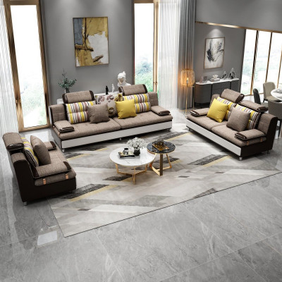 Stof Textiel Bank Bankstel Woonlandschap Bankstel 3+2+1 Set Ontwerp Banken Nieuw