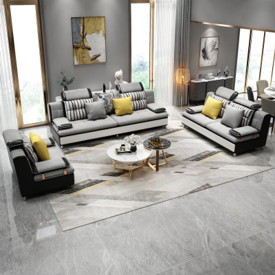 Stof Textiel Bank Bankstel Woonlandschap Bankstel 3+2+1 Set Ontwerp Banken Nieuw