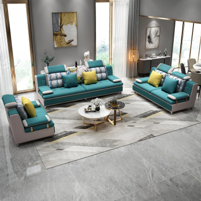 Stof Textiel Bank Bankstel Woonlandschap Bankstel 3+2+1 Set Ontwerp Banken Nieuw