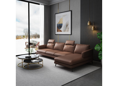 Sofa L-vorm leren bank bank woonlandschap hoekbank set moderne banken nieuw