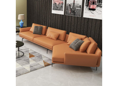 Hoekbank L-vorm Stoffen Bank Woonlandschap Set Design Modern Bank Trapezium Nieuw