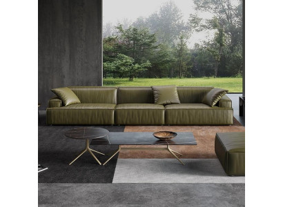 Ledersofa 6-zits XXL bank grote sofa lounges banken sofa's lounges garnituren