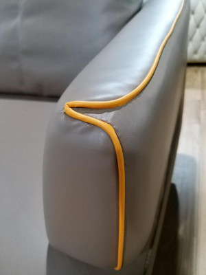 Hoekbank Hoekbank Bank Bekleding Hoek Bank Leer Luxe Woonkamer Hoekbankstel