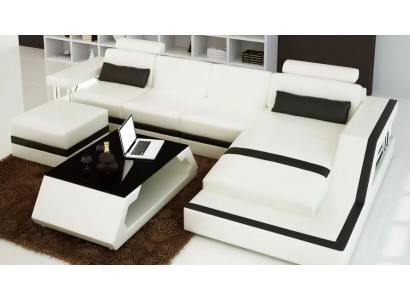 Leren hoekbank L-vorm Moderne bank Leren hoekbank Bekleding