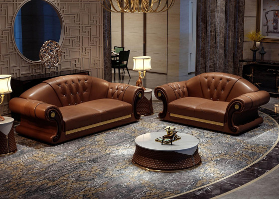 Chesterfield bankstel gestoffeerde bank zitgroepen 2-delige set 3+2 zits Nieuw  Chesterfield bankstel gestoffeerde bank zitgroepen 2-delige set 3+2 zits Nieuw