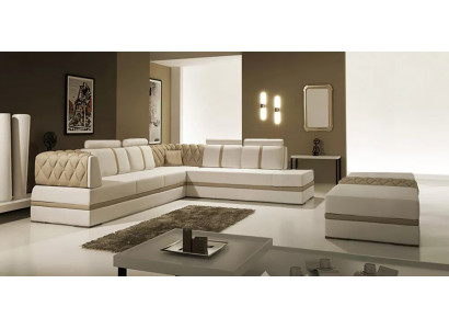 Hoekbank L-vorm Designer Bank Modern Bank Leren Bank Hoekbank Couches