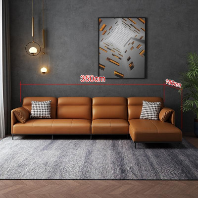 Woonkamer leren bekleding design hoekbank hoekbank bank bank L-vorm