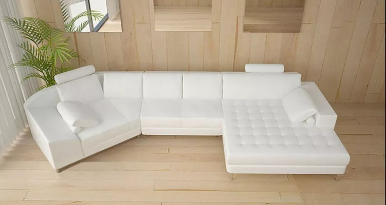 Hoekbank leren bank design bank hoekbank U-vorm modern gestoffeerd woonkamer meubels