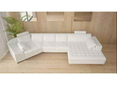 Hoekbank leren bank design bank hoekbank U-vorm modern gestoffeerd woonkamer meubels