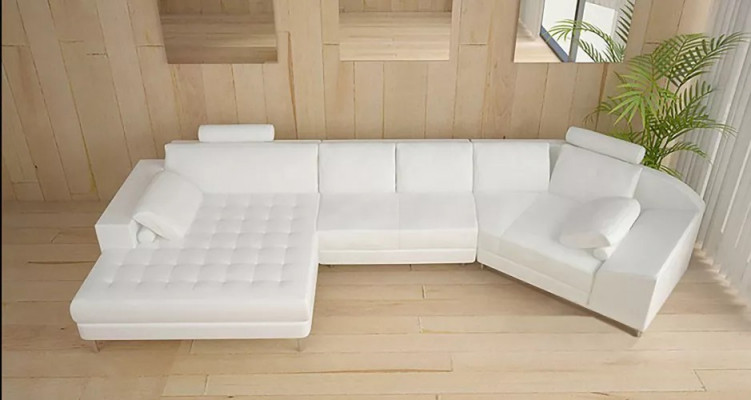 Hoekbank leren bank design bank hoekbank U-vorm modern gestoffeerd woonkamer meubels