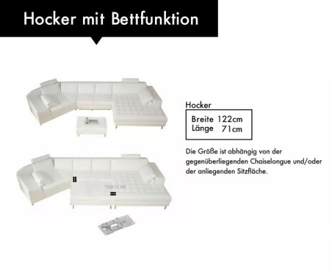 Hoekbank leren bank design bank hoekbank U-vorm modern gestoffeerd woonkamer meubels