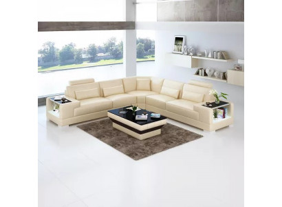 Ontwerp woonkamer bank meubels hoekbank hoekbank leren bekleding bank