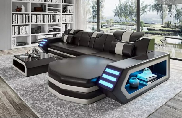 Ontwerp hoekbank woonkamer meubels leren hoekbank bankstel bank