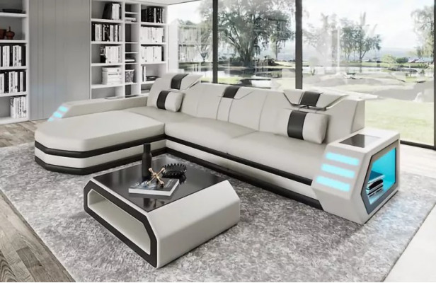 Ontwerp hoekbank woonkamer meubels leren hoekbank bankstel bank