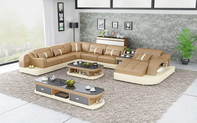 Ontwerpbank compleet set garnituur bekleding hoekbank hoekbank bank dressoir