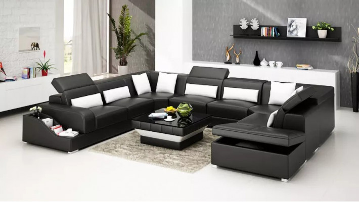 Luxe woonkamer meubelen bank bankstel design banken incl.