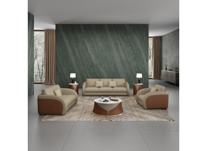 Bank Bankstel 3 1-zits Set Ontwerp Beklede Banken Bank Modern