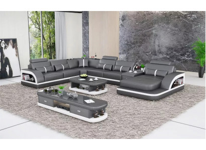 Woonlandschap Bankstel Bekleding Bankstel 3-delig Set Salontafel Dressoir