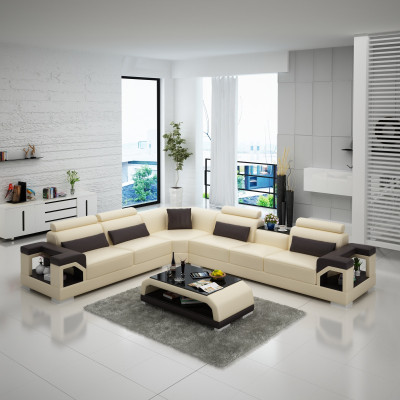 Lerensofa Bank Bank Zitbank Bekleding Woonlandschap Designer Leren Bank L Vorm Set