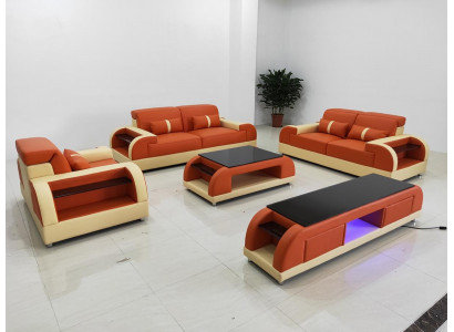 Sofa set 3 2 1 zitter Designbank Banken Bekleding Bank Modern Luxe Nieuw