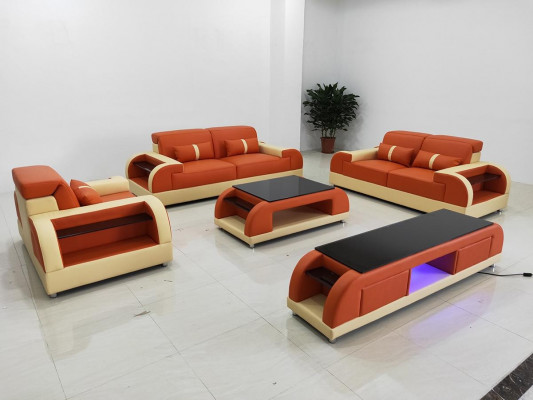 Ontwerp bankstel 3 2 1 zits salontafel 4-delige woonkamerset USB Compleet