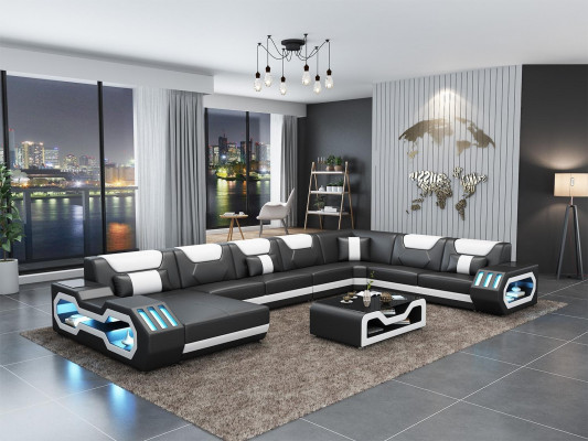Woonlandschap U Vorm Hoekbank Salontafel Dressoir Design Woonlandschap Groot Nieuw