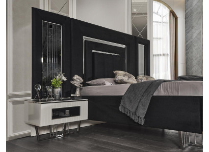 Ontwerp nachtkastje console bijzettafel consoles tafels slaapkamer metaal luxe.