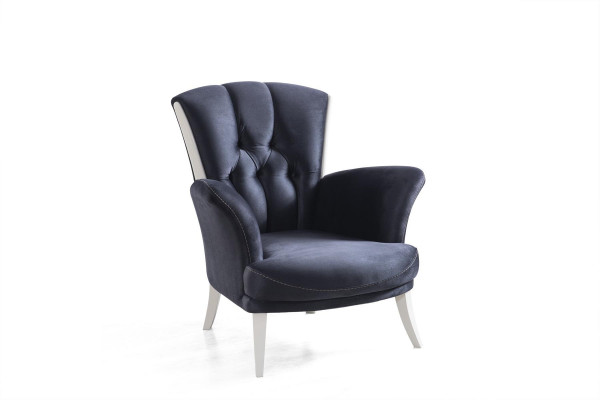 Eenpersoons fauteuil met stoffen bekleding Luxe design fauteuil voor de woonkamer