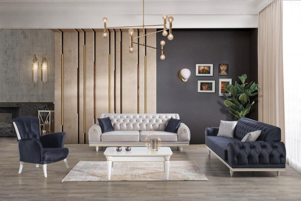 Eenpersoons fauteuil met stoffen bekleding Luxe design fauteuil voor de woonkamer