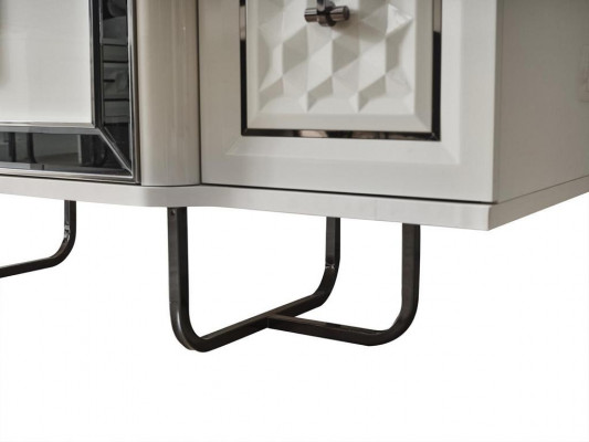 Sideboard Wit dressoir Console tafel Spiegel 2-delig Dressoirs Sideboards