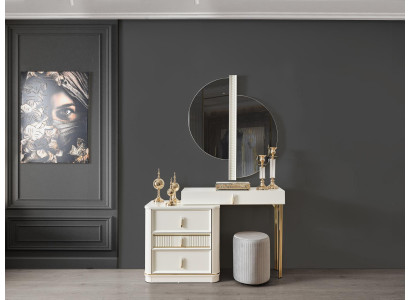 Slaapkamer Wit Kaptafel Hout Elegante Meubels Consoles Kaptafels