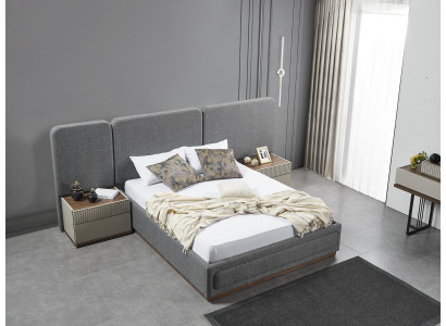 Ontwerpbed van stof Luxe bedden Slaapkamermeubilair Inrichting Tweepersoonsbed