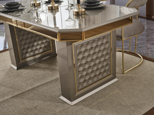 Eettafel Grijs Moderne Eetkamer Mooi Keuken Hout Tafels Ontwerp Luxe Metaal Nieuw