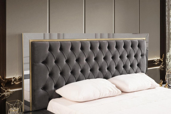 Luxe slaapkamer nachtkastje bedden bed 3-delige complete set design inrichting