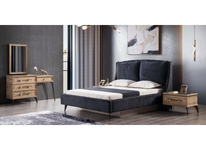 Slaapkamerset 4-delig modern luxebed 2 nachtkastjes commode inbegrepen