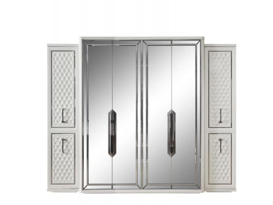 Slaapkamer meubelen Bed Nachtkastjes Kledingkast Kast Bedden 4-delig