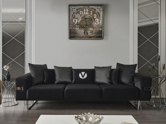 Woonkamer Bank Bankstel Bankstel Slaapbanken xxl Design Bank 4-zits Textiel Groot Nieuw