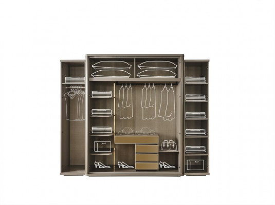 Kledingkasten Slaapkamer Luxe kledingkast Kast Hout Moderne meubels