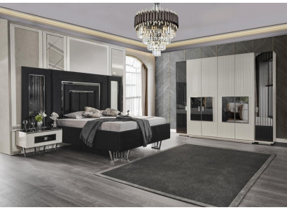 Slaapkamer kast meubels metaal luxe bedden elegant bed metalen bedframe