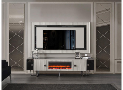 Luxe dressoir woonkamer met open haard tv standaard tv-meubel muur woonkamers.