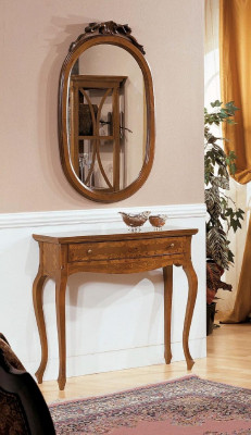 Console Mirror Sideboard Set Wood Italian Furniture Styles Elisa 2-piece New
