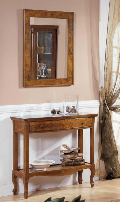 Italiaanse meubels 2-delige set meubelstijl StileElisa dressoir spiegel houten console.
