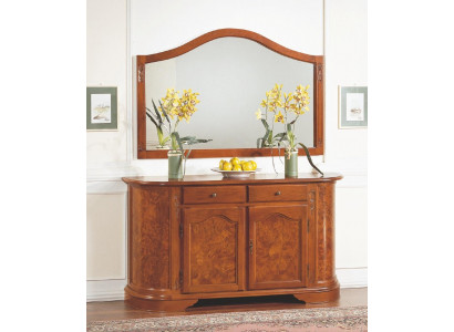 Garnituur Set 2-delig Dressoir Spiegelset Hout Dressoirs Buffetkast Meubel Kast