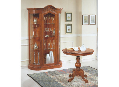 Woonkamertafel set met vitrinekast glazen kast dressoir compleet 2-delig. Nieuw