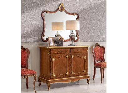 Dressoir Commode Spiegel Commode Laden Hout Art Deco Luxe Ontwerp Set 2-delig