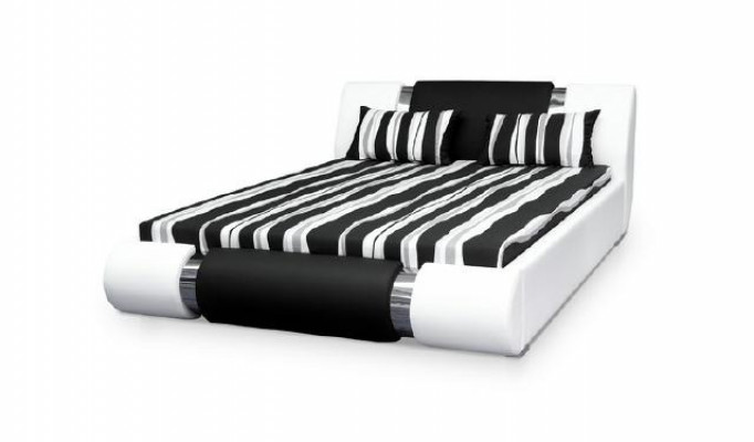 Wasserbed Bedden Dubbelbed Rond bed Huwelijksbed Leder Design Bekleding Nieuw Riva
