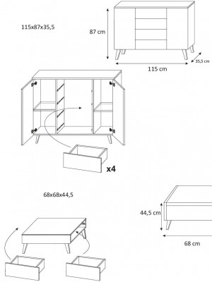 Hoogglans woonkamer wandkast woonkamer decoratiekast vitrinekast dressoir